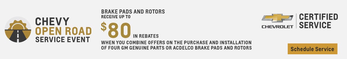 Brake Pads and Rotors Special